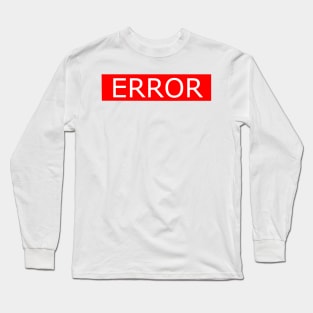 Error White Long Sleeve T-Shirt